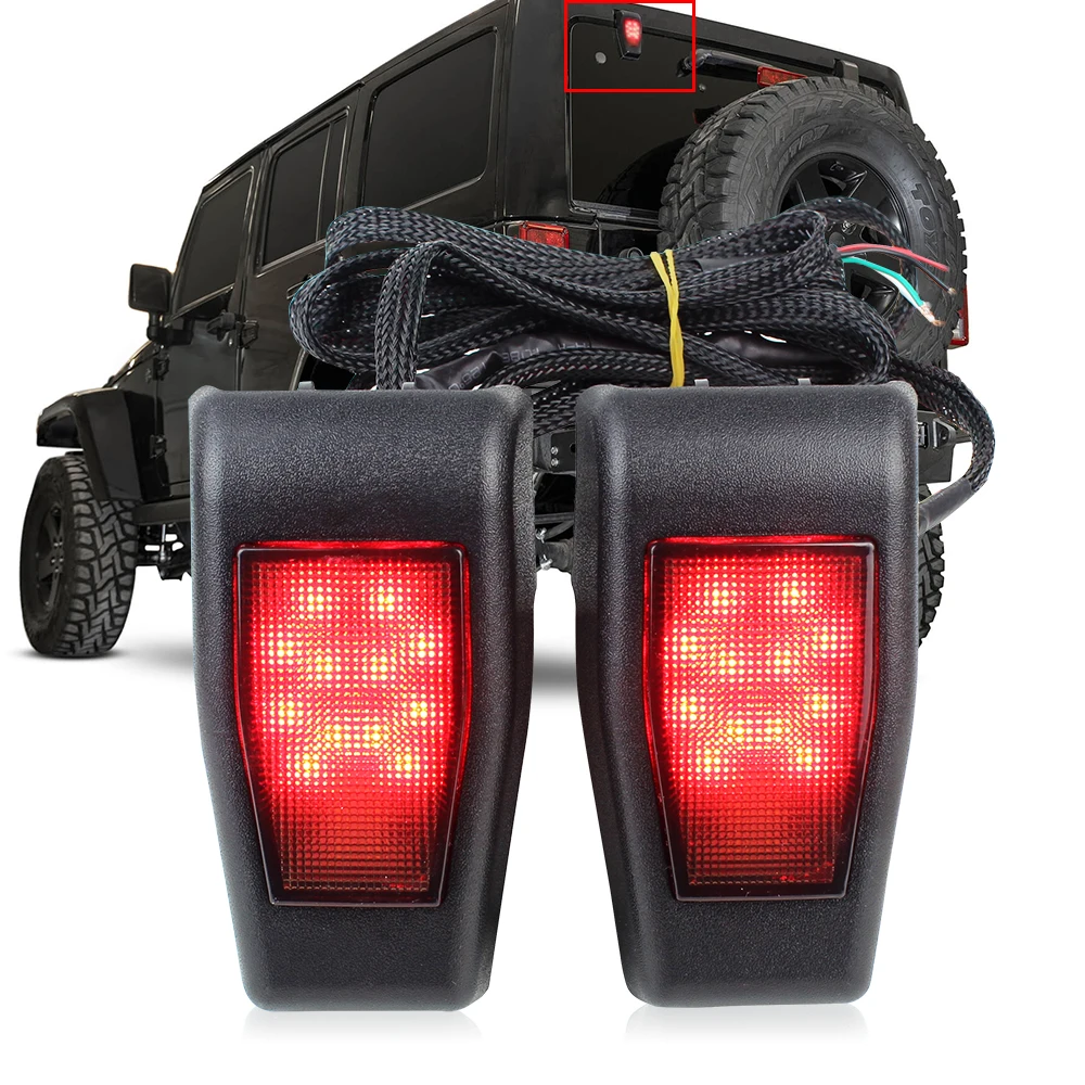 Rear Brake Light Tailgate LED lights High 3RD Brake Rear Lamp for Jeep Wrangler Jk 2007-2017 - 34