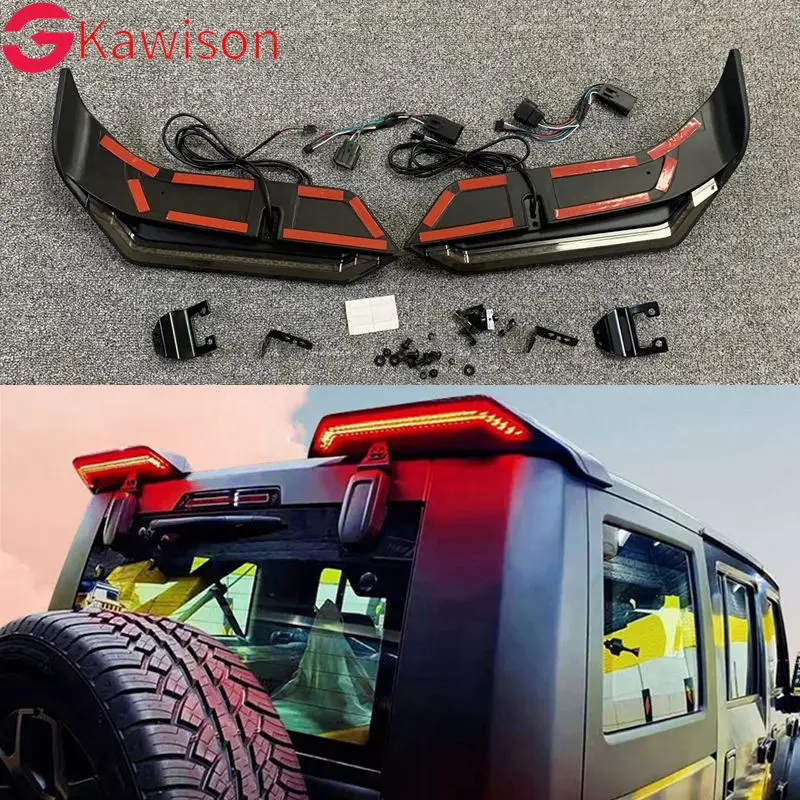 LED Rear Trunk Spoiler Tail Light for Jeep Wrangler JK 2007-2018 Reversing Driving Brake Lamp with Turn Signal - 34